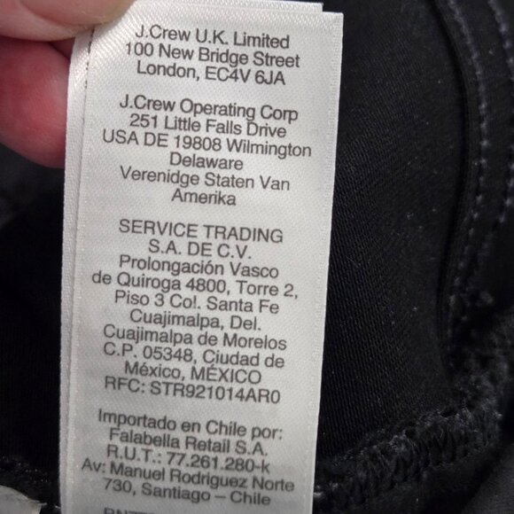 J.Crew Size 29 Petite 9" Billie Demi Boot Crop Jeans in Stay Black Wash Stretchy - Picture 11 of 12